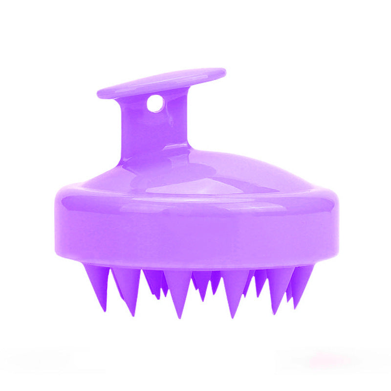 Silicone shampoo brush massager