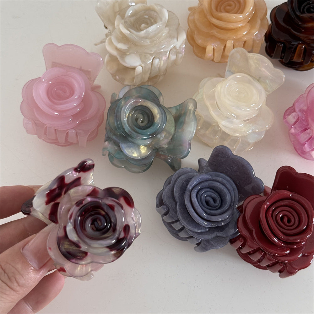 Flower Acetate Hairpin Sweet Petals Simple