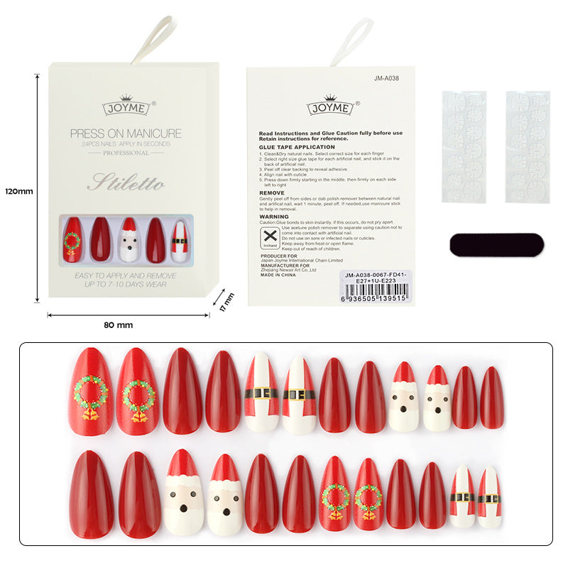Christmas Decoration Nail Tip Wear