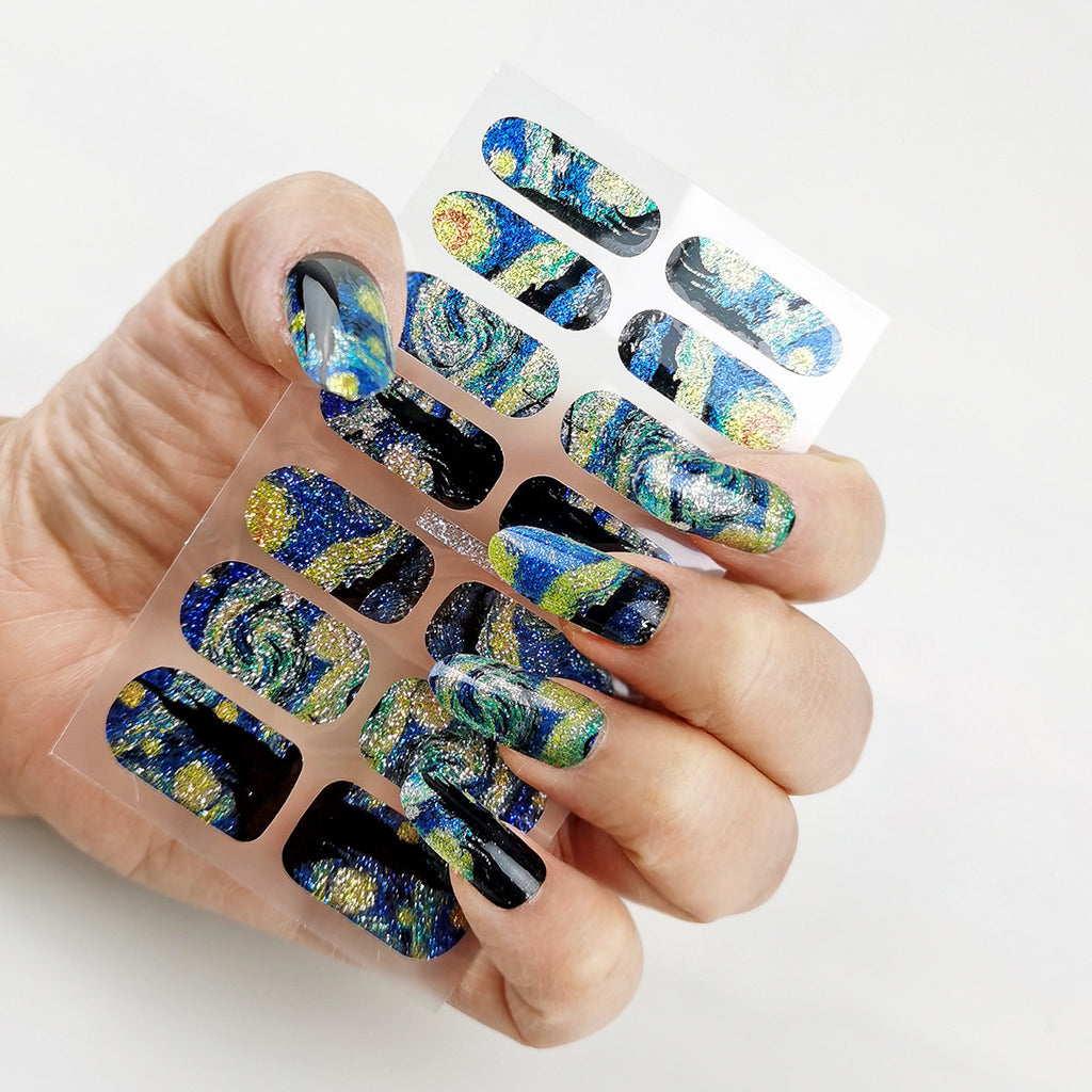 Van Gogh's Starry Sky Nail Stickers