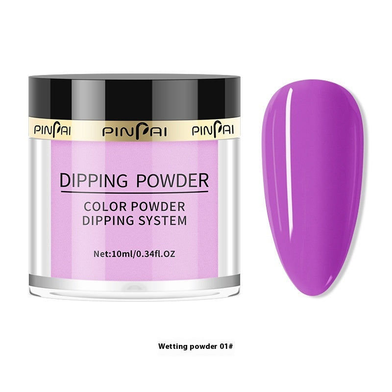 Pinpai Women's Manicure Pure Color Dip Sticky Infiltration Powder
