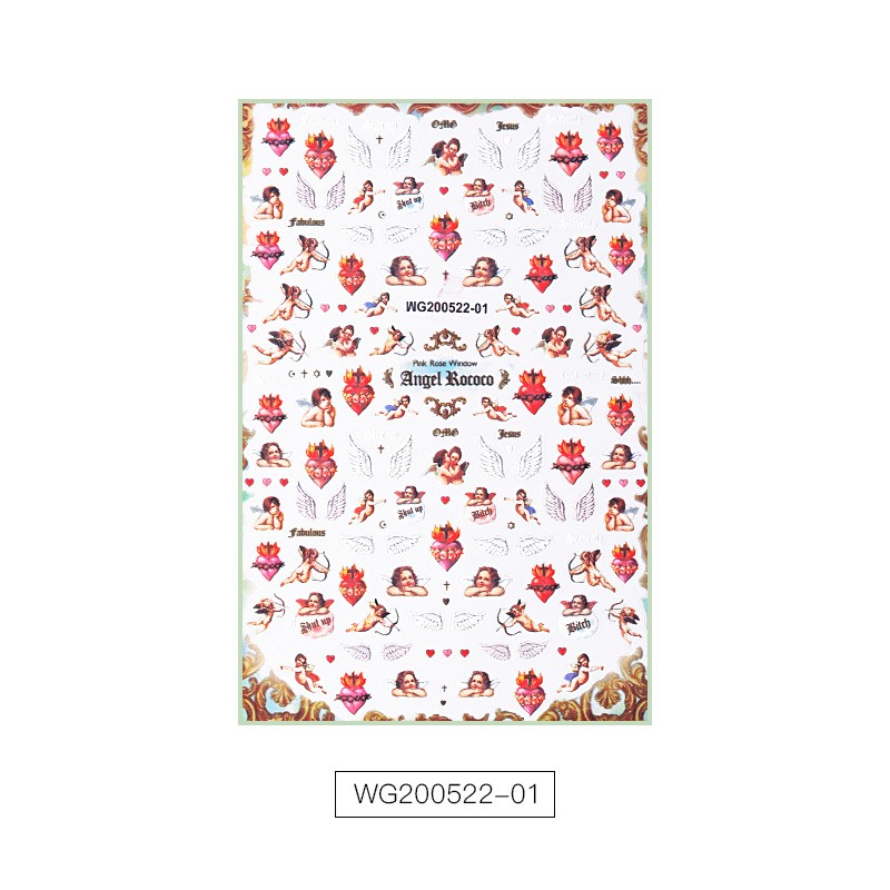 Dessin Nail Sticker Angel Wing Nail Sticker