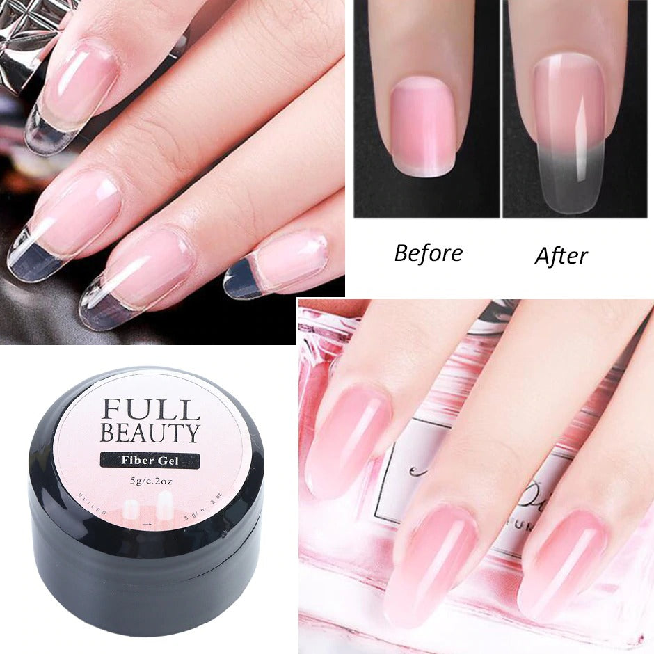 Full Beaty Fiber extension rubber reinforcement repair nail polish