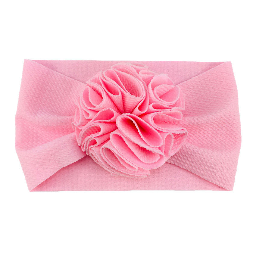 Twill bubble flower headband