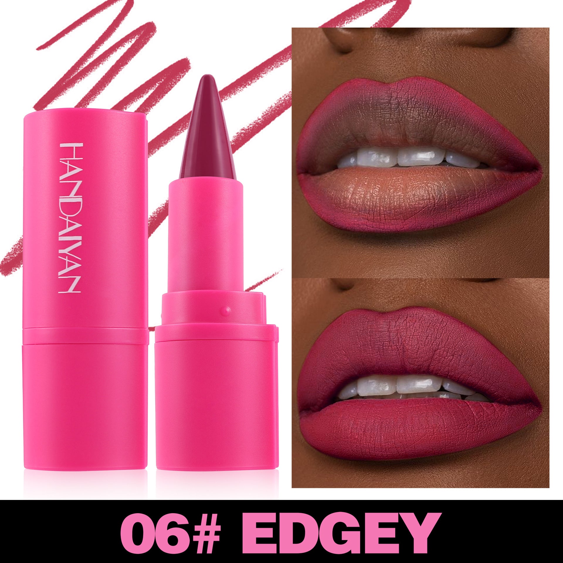 Matte Lipstick Lip Liner 2-in-1 8 Colors