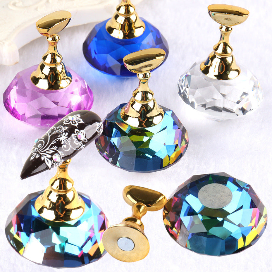 1Pc Magnetic Nail Holder + 5 Tips base