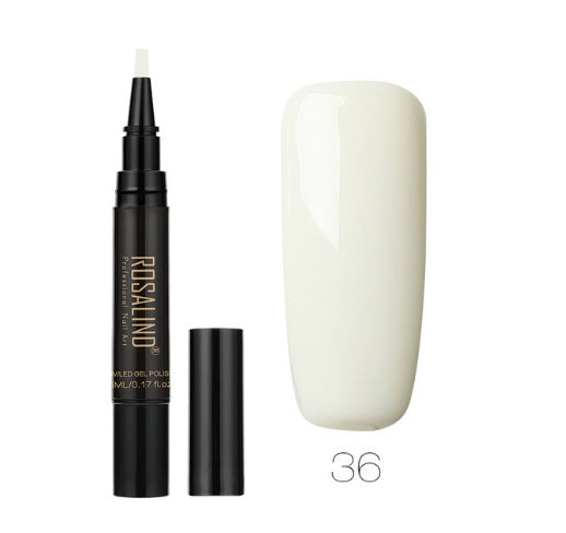 Rosalind 5ml Solid Color Nail Art Pen Nail Glue for Nail Art