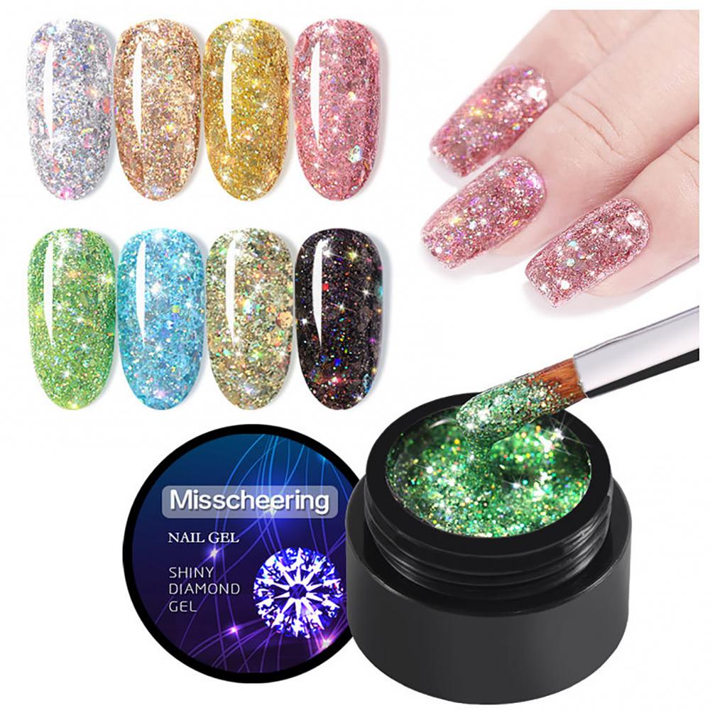 Sequins Diamond Nail Art UV Nail Polish Glue