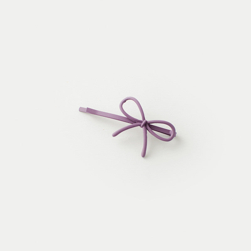Water lacquer bow one word clip hairpin