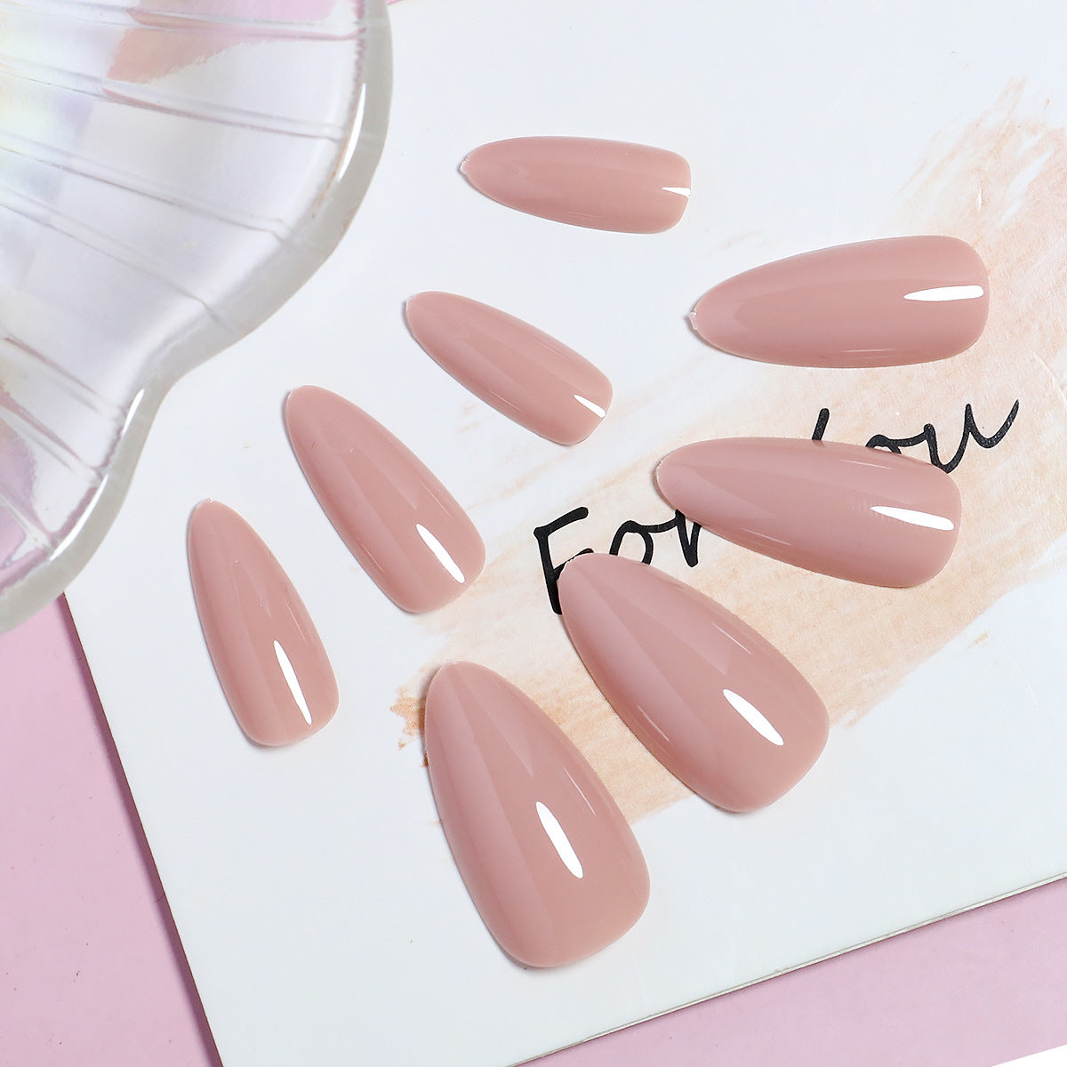 Nail Tips For Summersweet Medium-length Press-on Nails 24 Pieces
