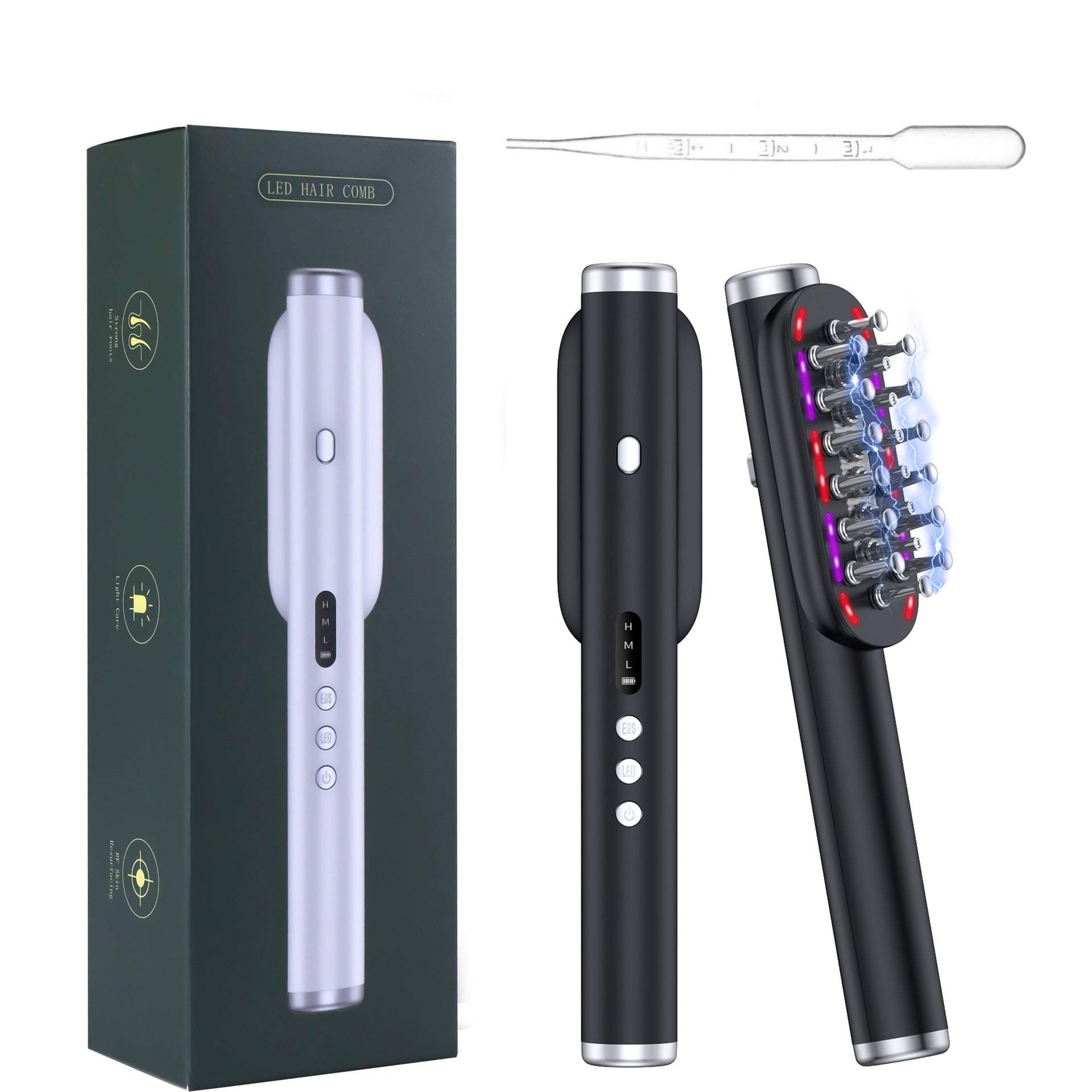 Color-light Microcurrent Scalp Treatment Massager Comb