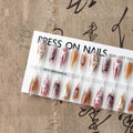 Press On Nails New Chinese Style Butterfly Nail Art Plated Crystal Seal Layer