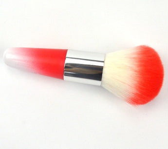 Naiqi spot wholesale blush brush plastic short rod PVC packaging makeup brush multicolor optional whitewash