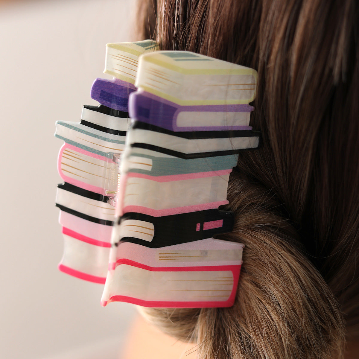 Women's Niche Acrylic Book Barrettes