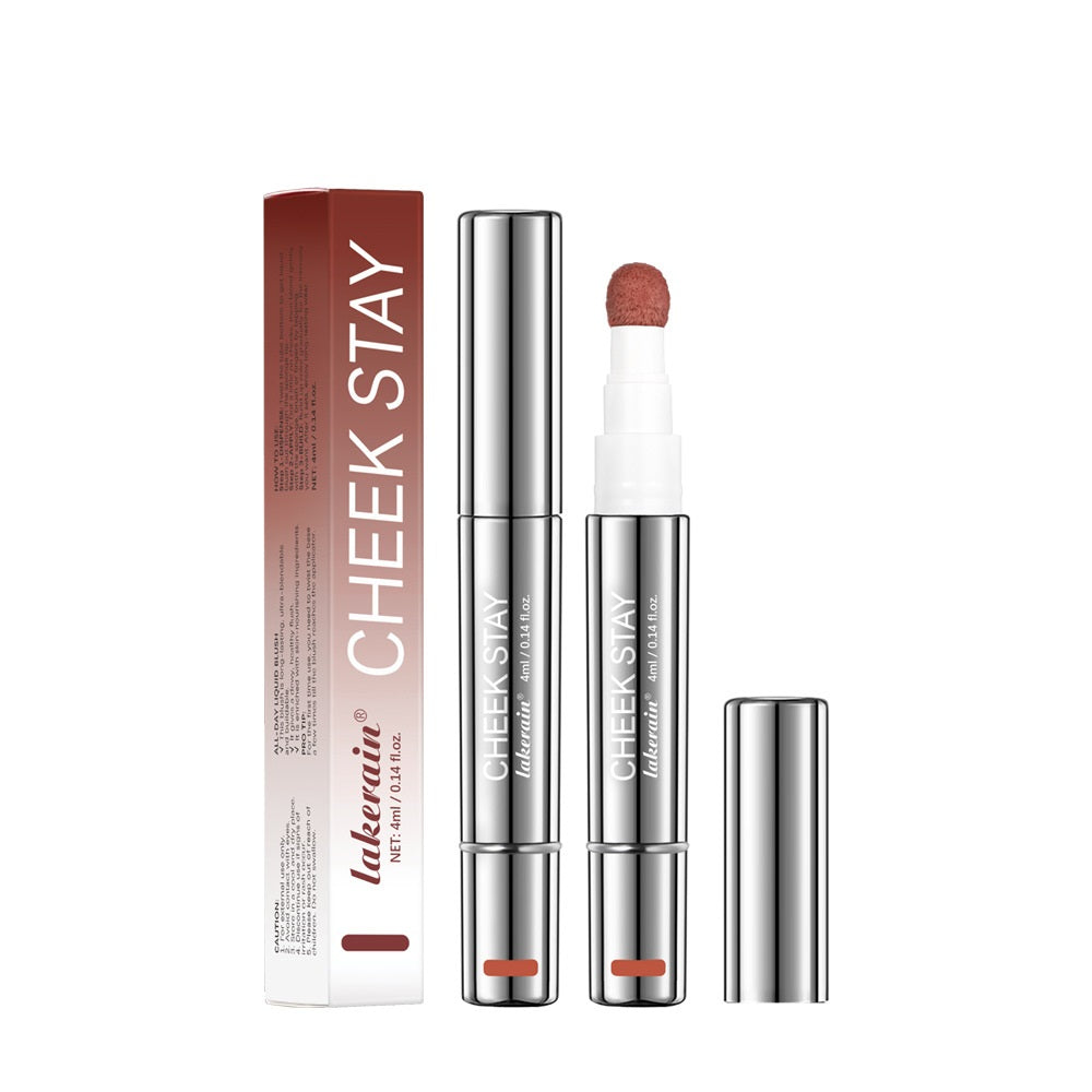 Lakerain 6 Colors Multifunctional Cosmetic Brush Liquid Highlight Blush Stick