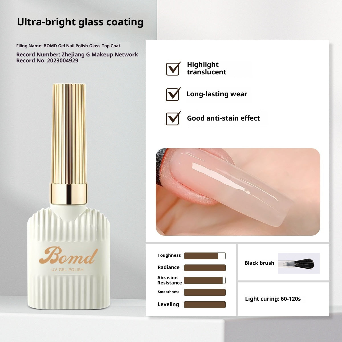 Bomd Construction Of Nail Polish Adhesive By Smudging Of Primer And Seal Coat
