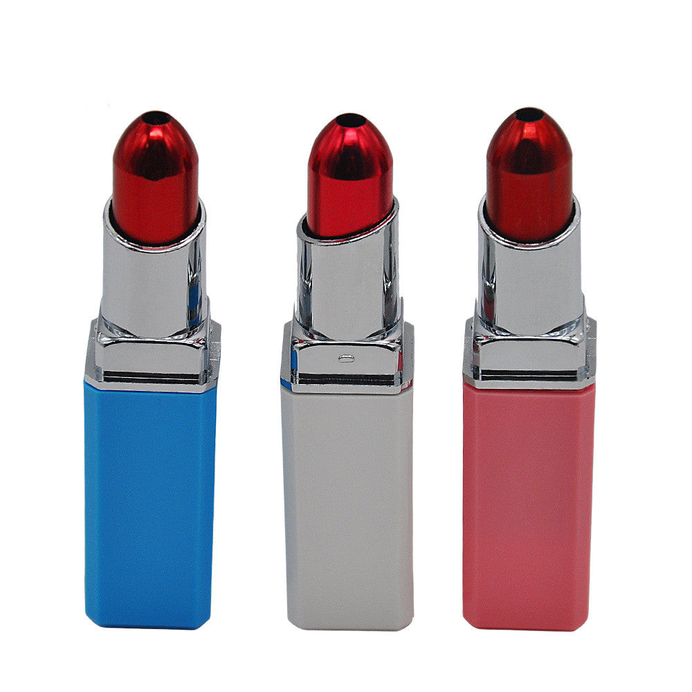 Candy Color Personality Design Multi-filter Aluminum Alloy Lipstick Shape Pipe