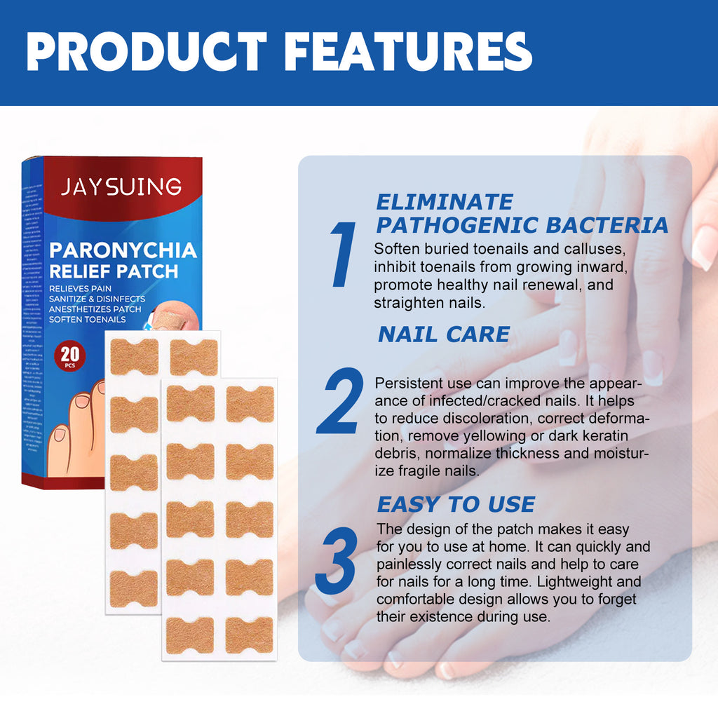 Jaysuing Nail Groove Nursing Adhesive Bandage Repair Thickened Gray Nail Soft Nail Correction
