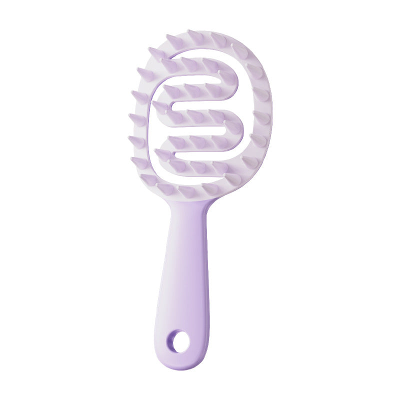 Massage Comb Soft Glue Scalp Meridian Anti-itching Cleaning