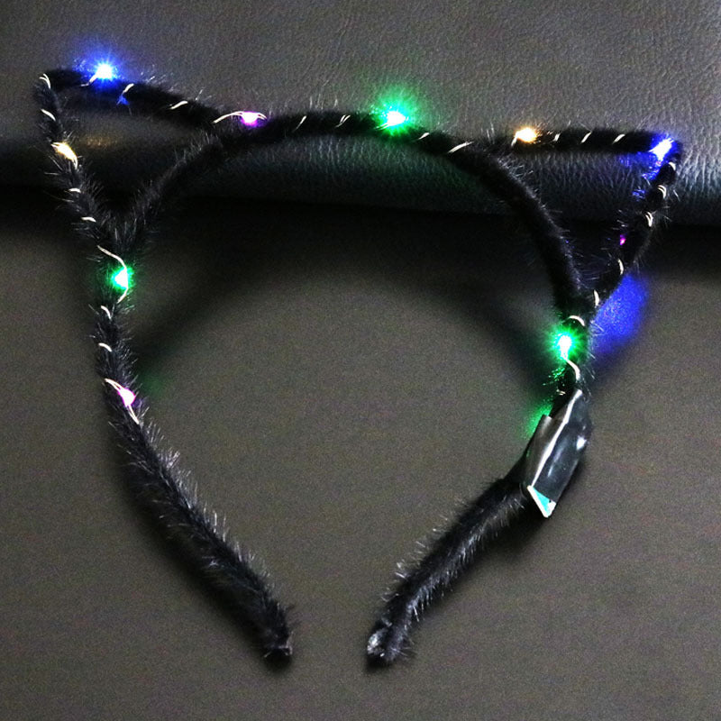 Glowing Wire Cat Ear Headband