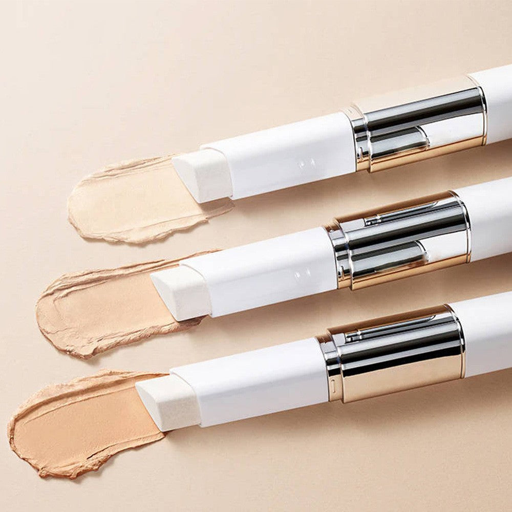 In-stock 2-in-1 Color-changing Foundation Stick With Hydrating Foundation Liquid And Brush