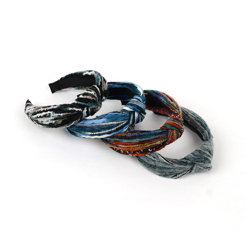 New Style Knitted Thick Wool Headband for Autumn and Winter