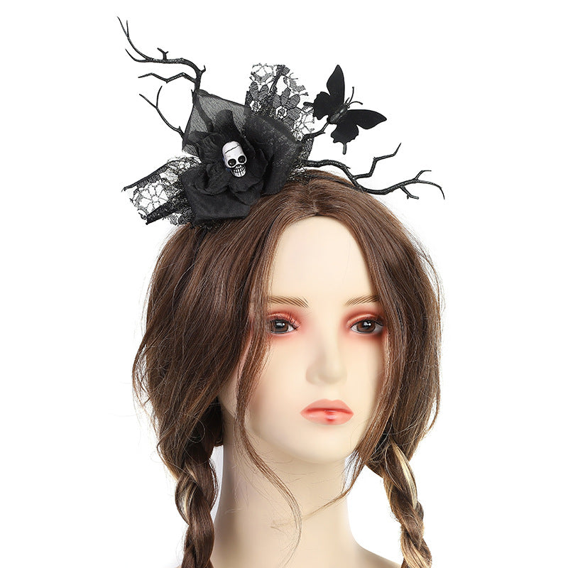 Dark Style Pumpkin Head Cos Halloween Party Funny Hair Accessories
