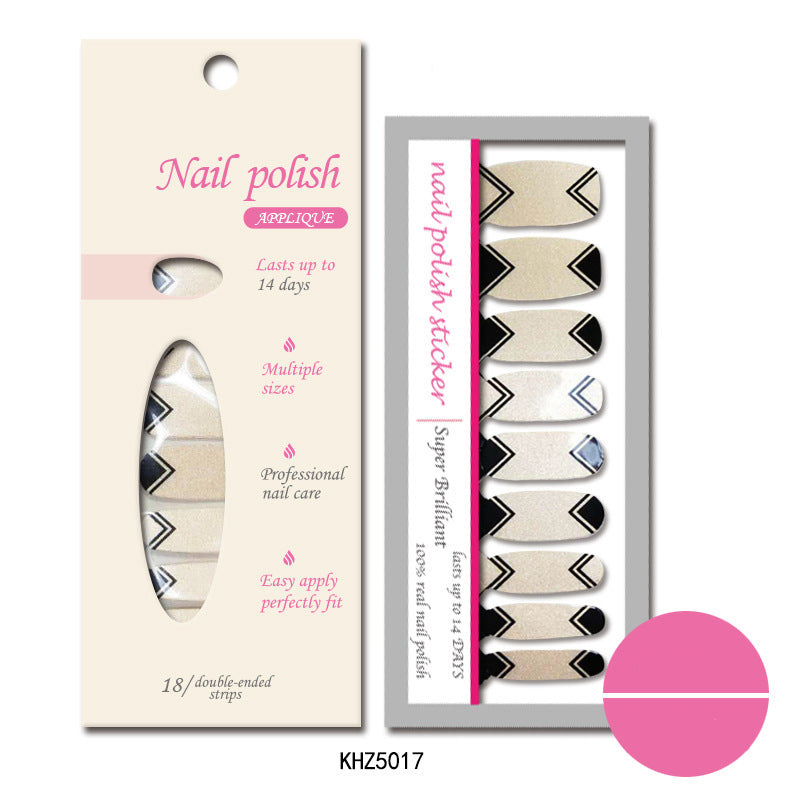 Applique Pearl gloss nail polish film nail sticker