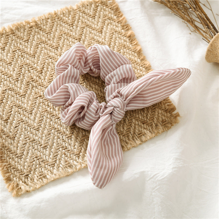 European and American new hair tie knotted rabbit ear headdress