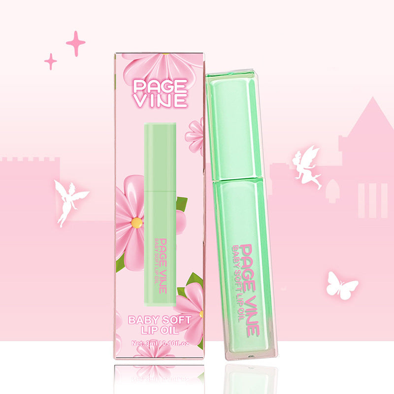 Mint Green Square Tube Lip Lacquer Easy To Color And Lasting