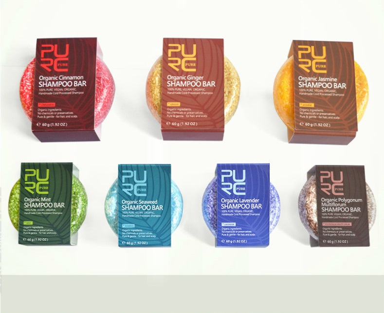PURE Shampoo hand extracting hair care soap