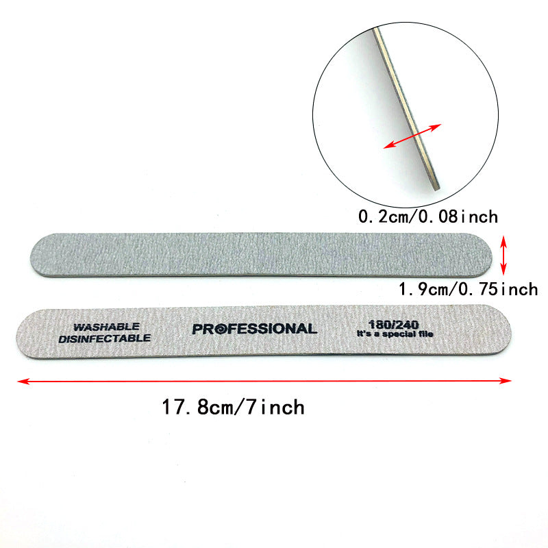 Wood Chip File Veneer Nail Rubbing Double-sided Shaping Sanding Strip