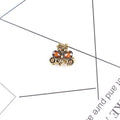Antique Bronze Diamond and Gemstone Butterfly Grab Clip Hairpin
