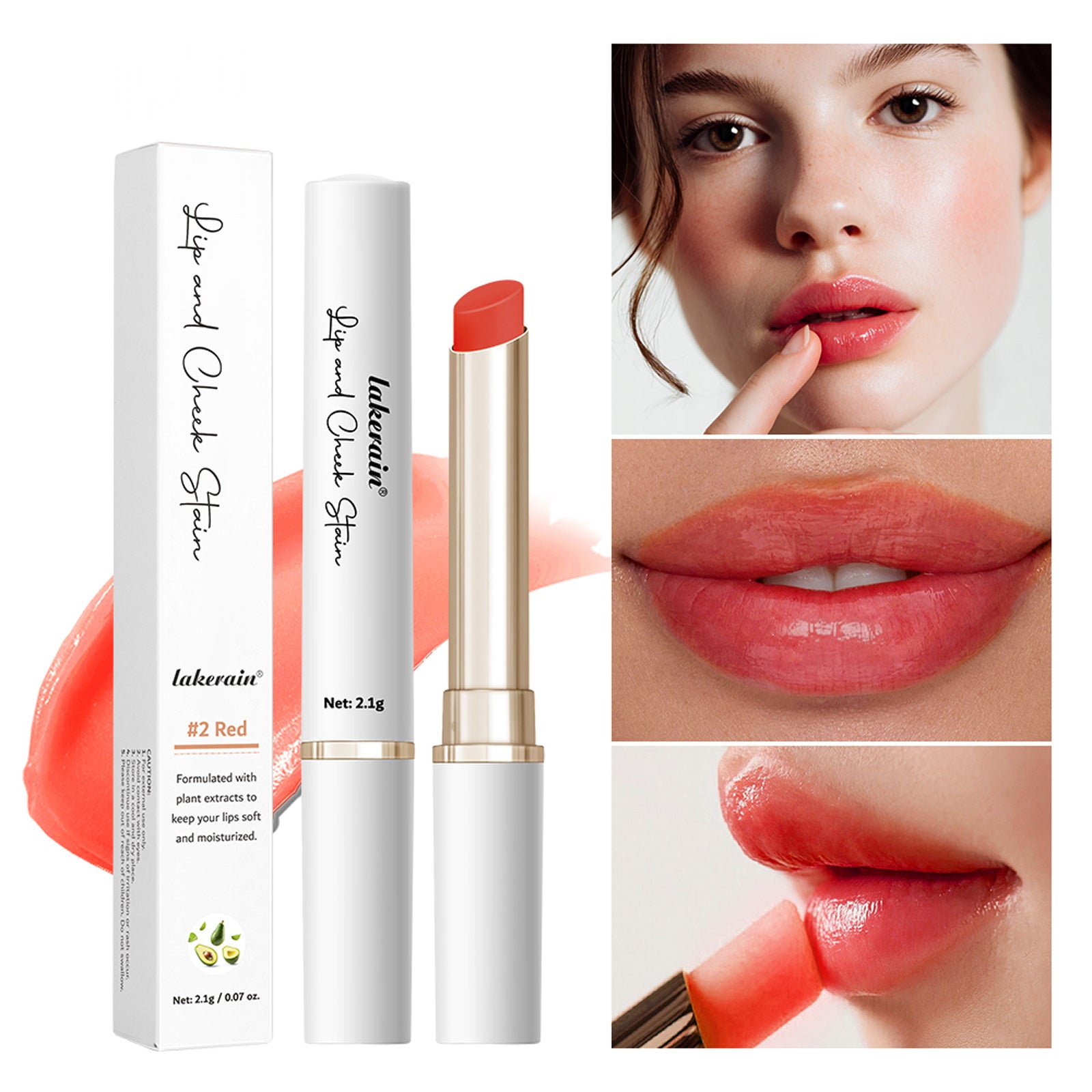 Lip And Cheek Dual-purpose Temperature Change Lipstick Moisturizing And Nourishing Lasting