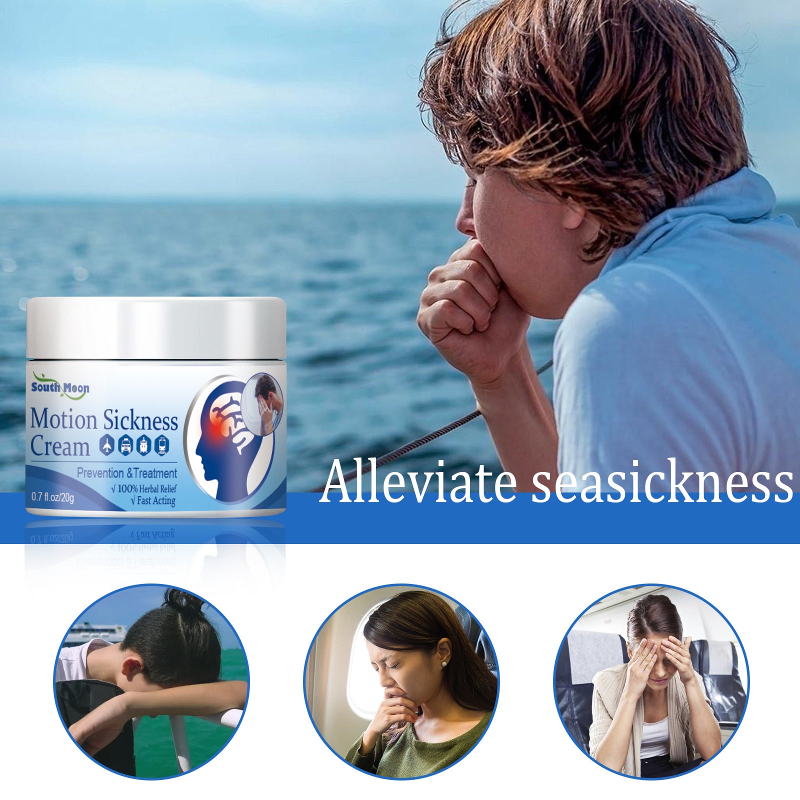 Carsickness Relief Cream Travel Portable