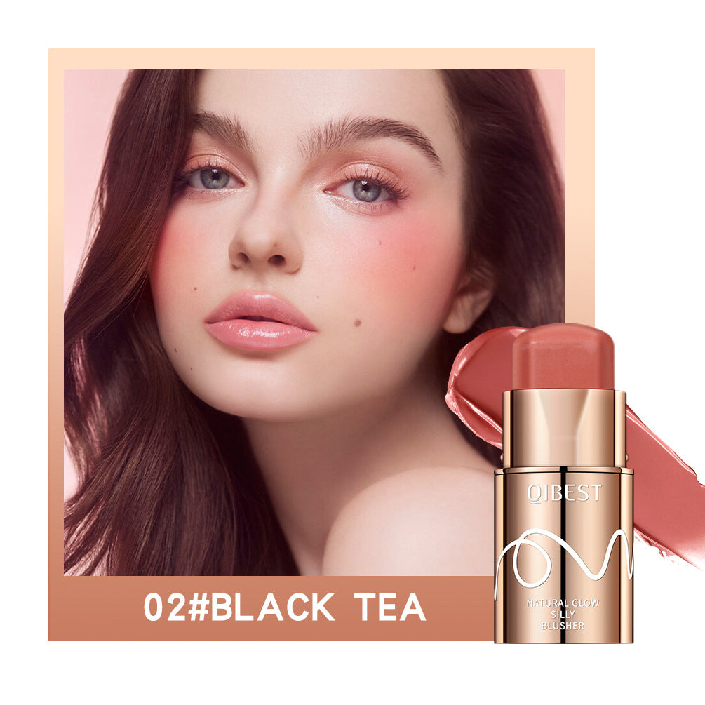 Qibest Silky Blush Stick Brightening Color Rendering