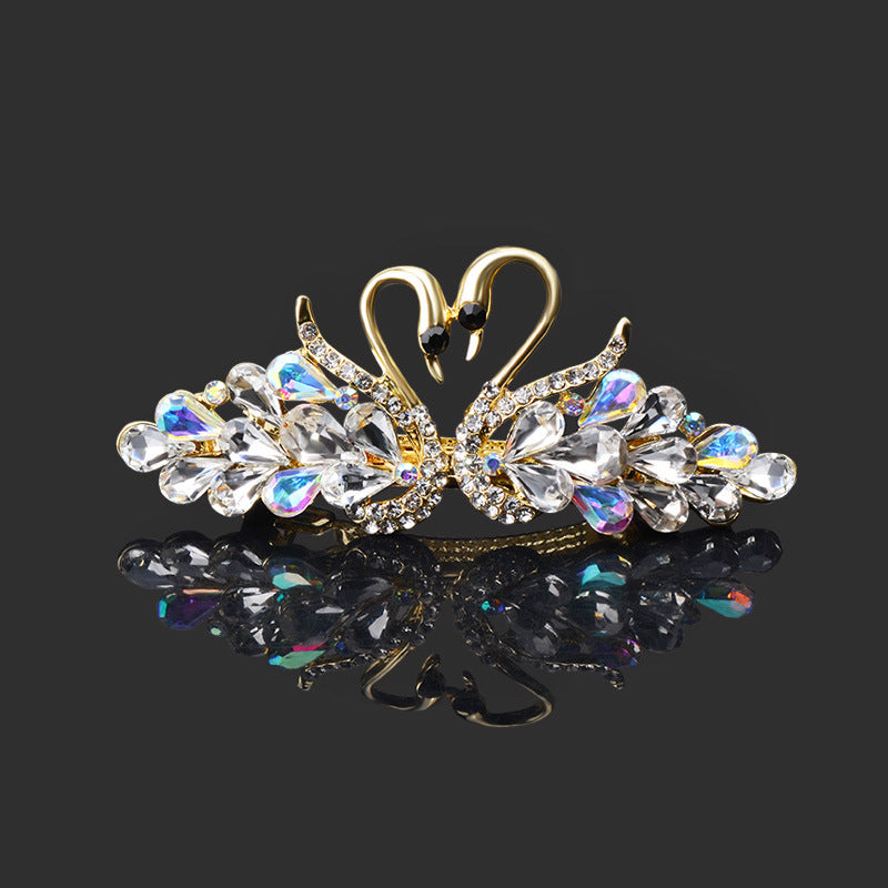 Small Fashion Double Swan Women's Hair Clip