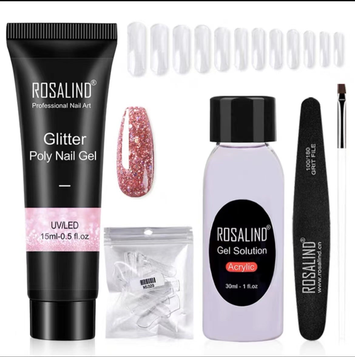 Rosalind Extension Gel Polish Kit For Manicure Poly Nail Gel Set For