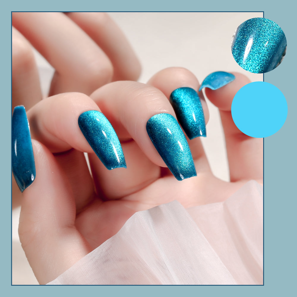 Fake Nail Patches Hand Wearing Nail Art