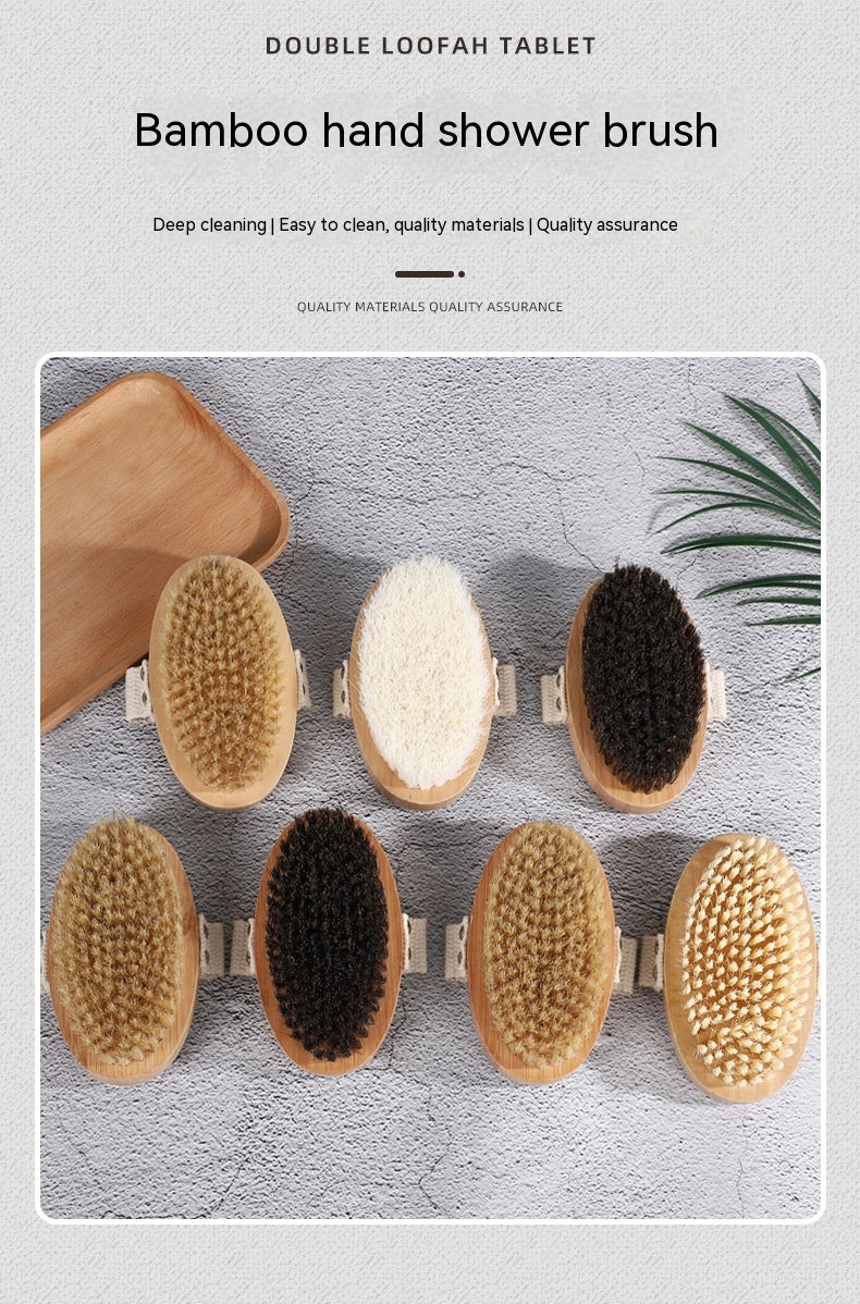 Bamboo Bristle Foam Nail Hand Brush