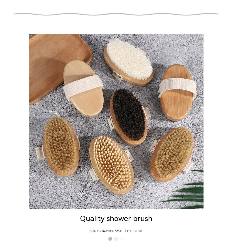 Bamboo Bristle Foam Nail Hand Brush
