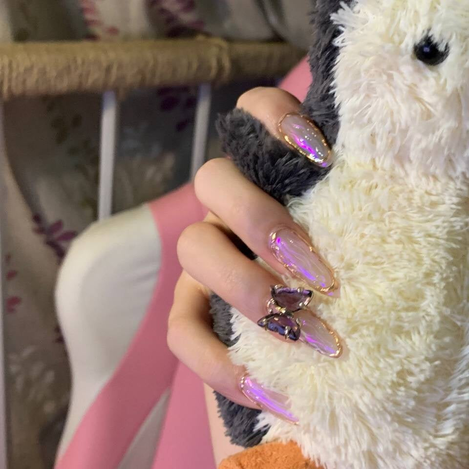 Removable Long-lasting Handmade Phototherapy Finished Product Nail Stickers