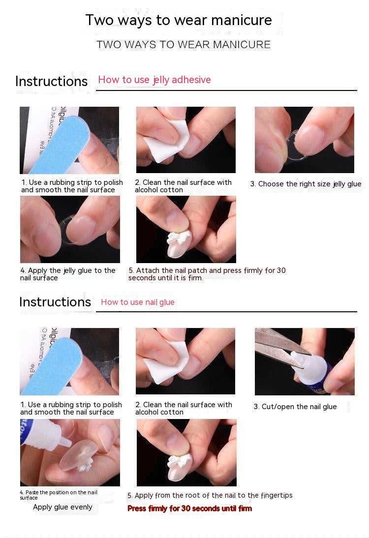 New Detachable Advanced Cute Heavy Industry Pure Desire Wind Student Best-selling Nail Beauty