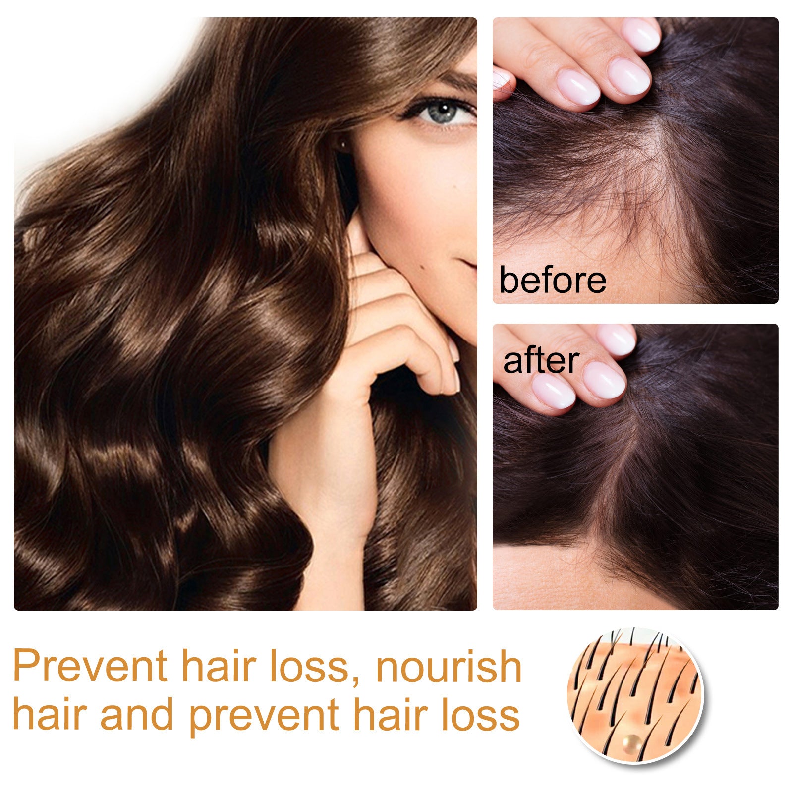 Rice Water Hair Essential Oil Improves Dry Hair And Manic Hair Moisturizing Serum