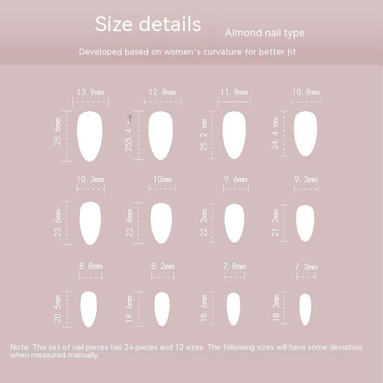 Simple French White Edge Nail Patch Manicure