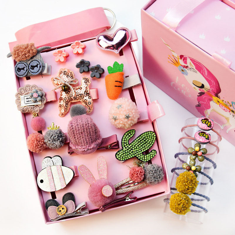Baby Girl Cartoon Animal Hairpin Set