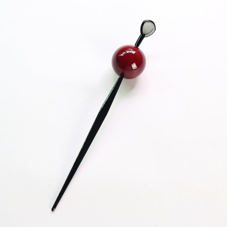 Candy-colored ball hairpins