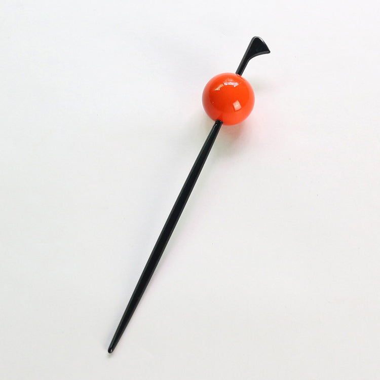 Candy-colored ball hairpins