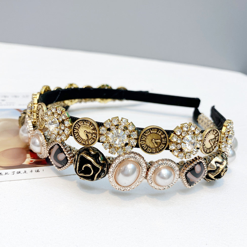 Fairy Head Buckle With Diamond And Pearl Headband