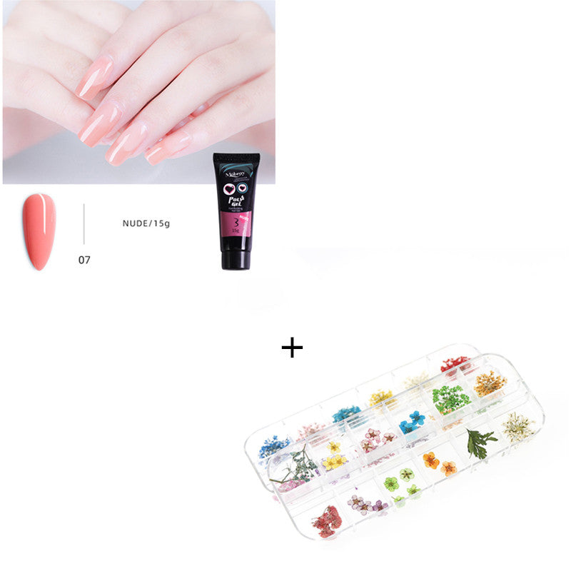 Mobray Nail extension glue 15ml non-paper support crystal fast nail extension gel UV phototherapy glue
